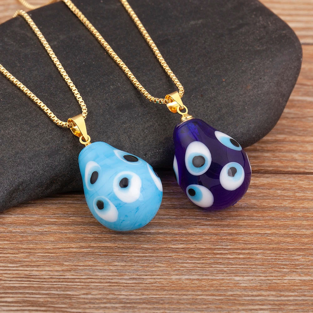 Nidin 6 Colors Teardrop Evil Eye