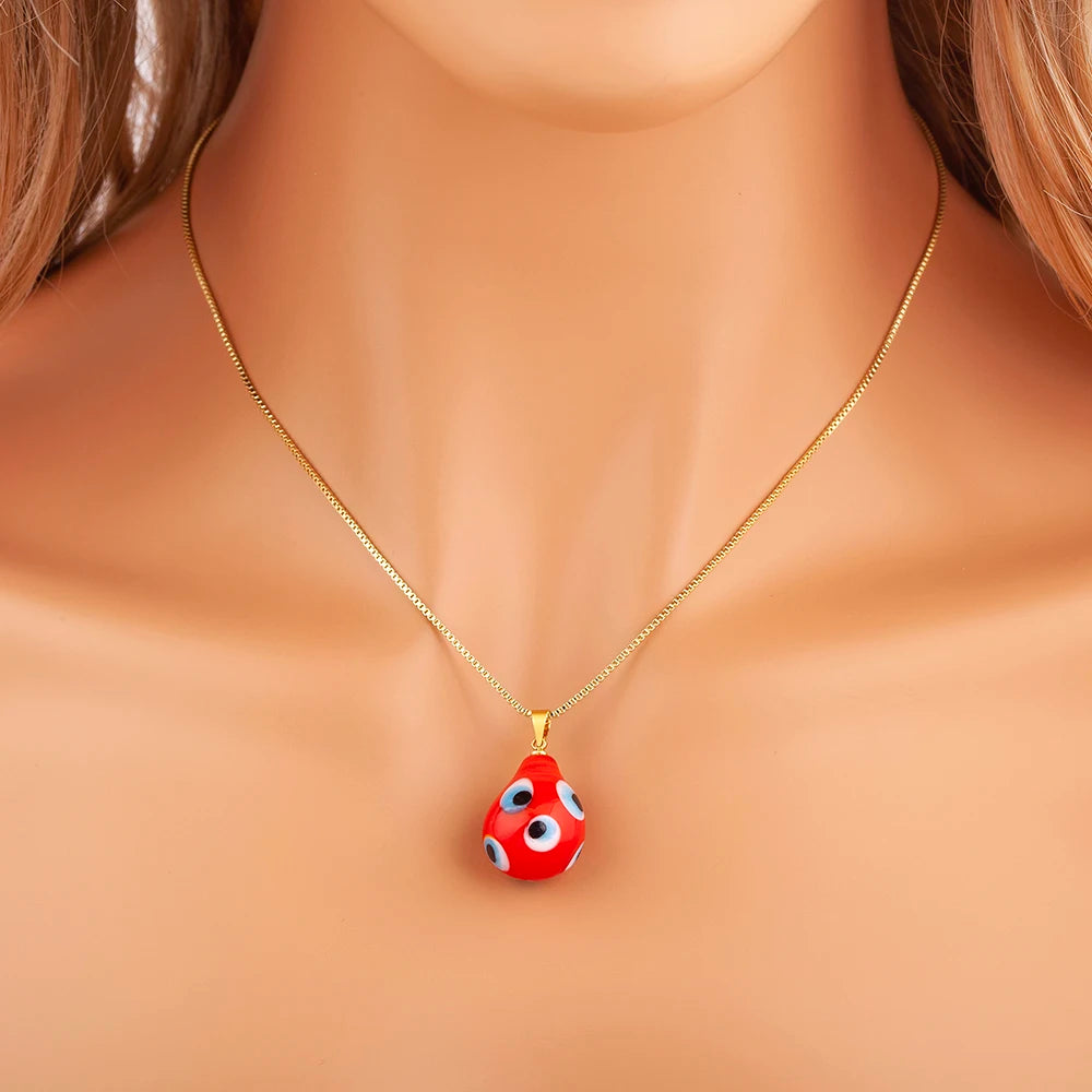 Nidin 6 Colors Teardrop Evil Eye