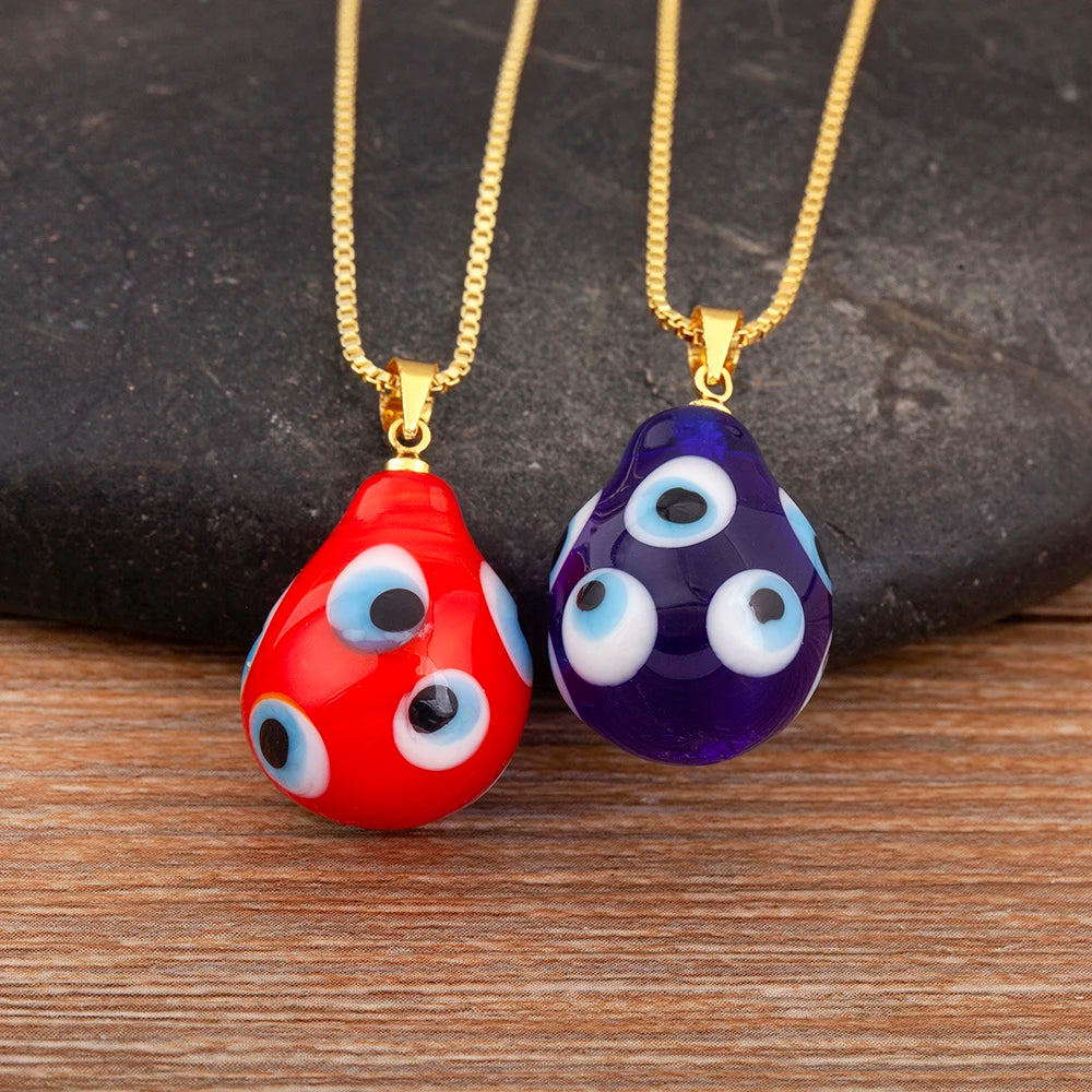 Nidin 6 Colors Teardrop Evil Eye