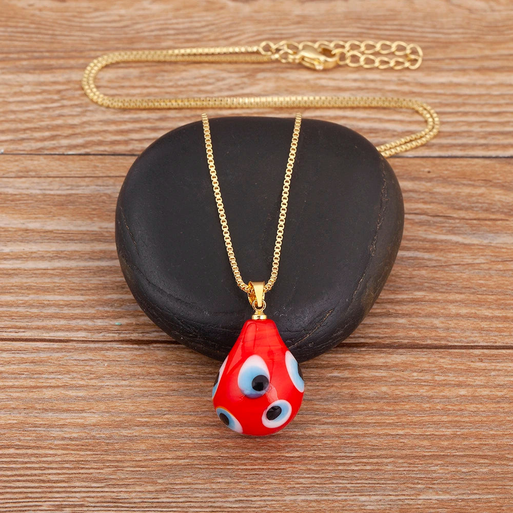 Nidin 6 Colors Teardrop Evil Eye
