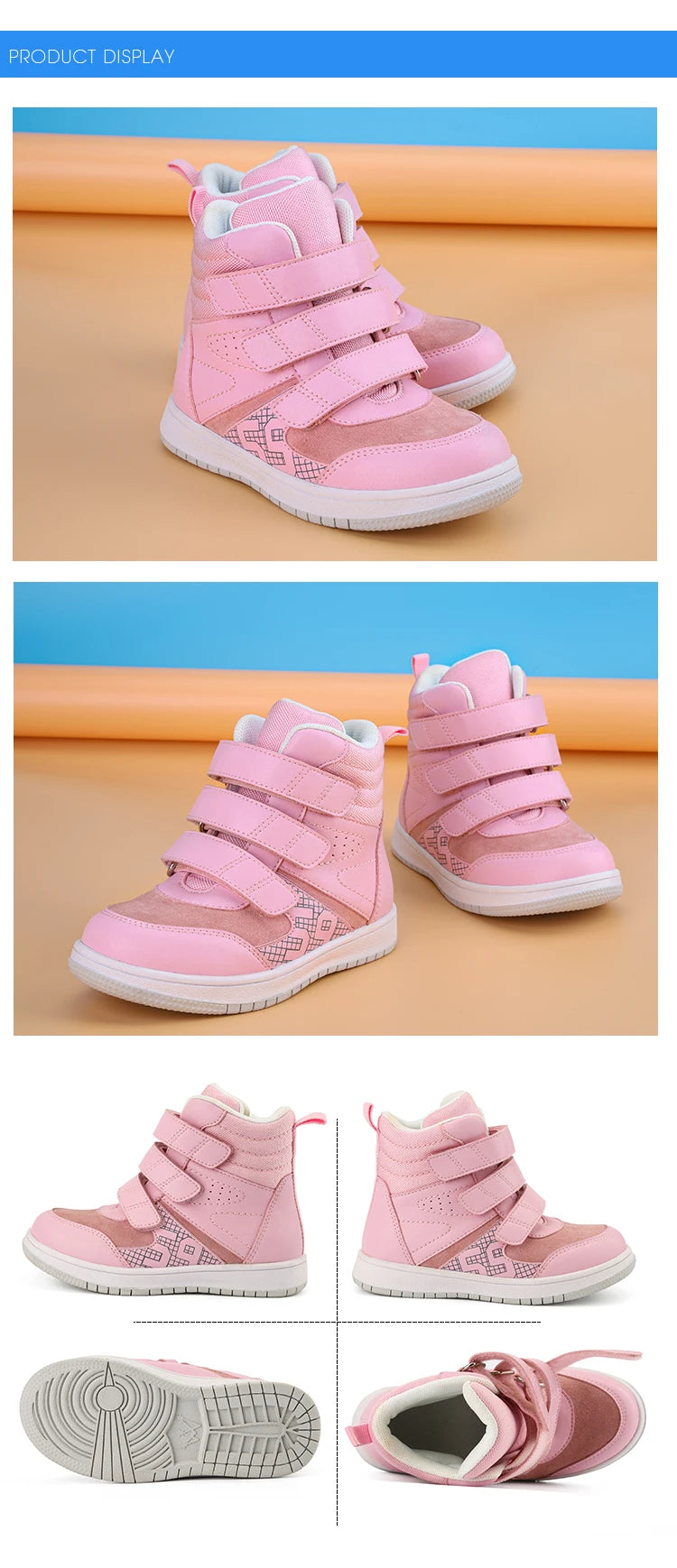 Kids Ankle Boots – Orthopedic Sneakers with Arch Support
