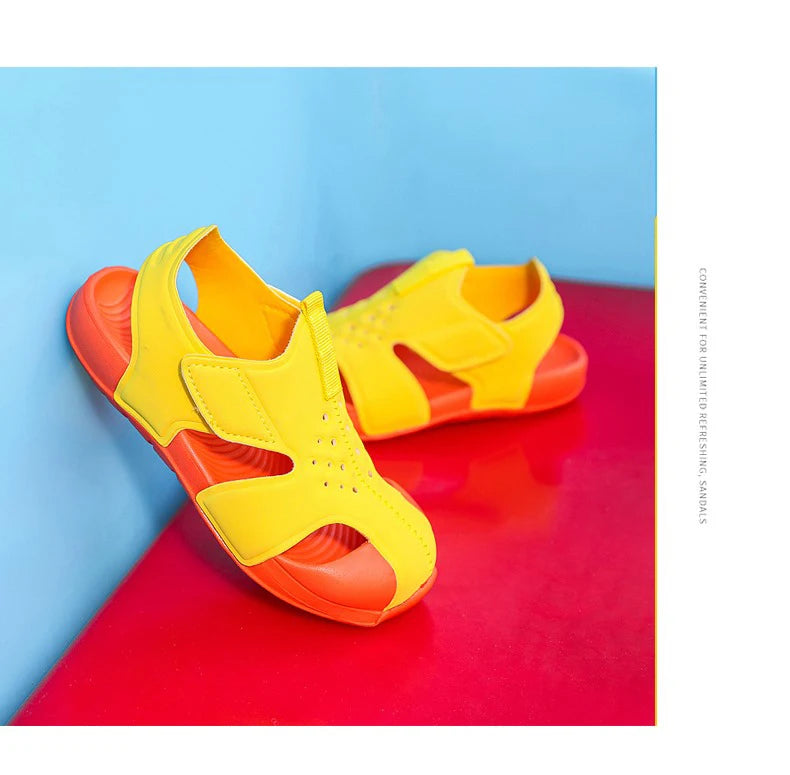 Kids Summer Candy Sandals – Breathable Mesh Sport Shoes