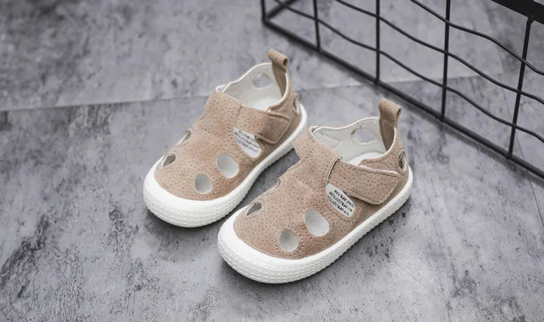 Kids’ Half Sandals – Soft, Breathable Summer Shoes