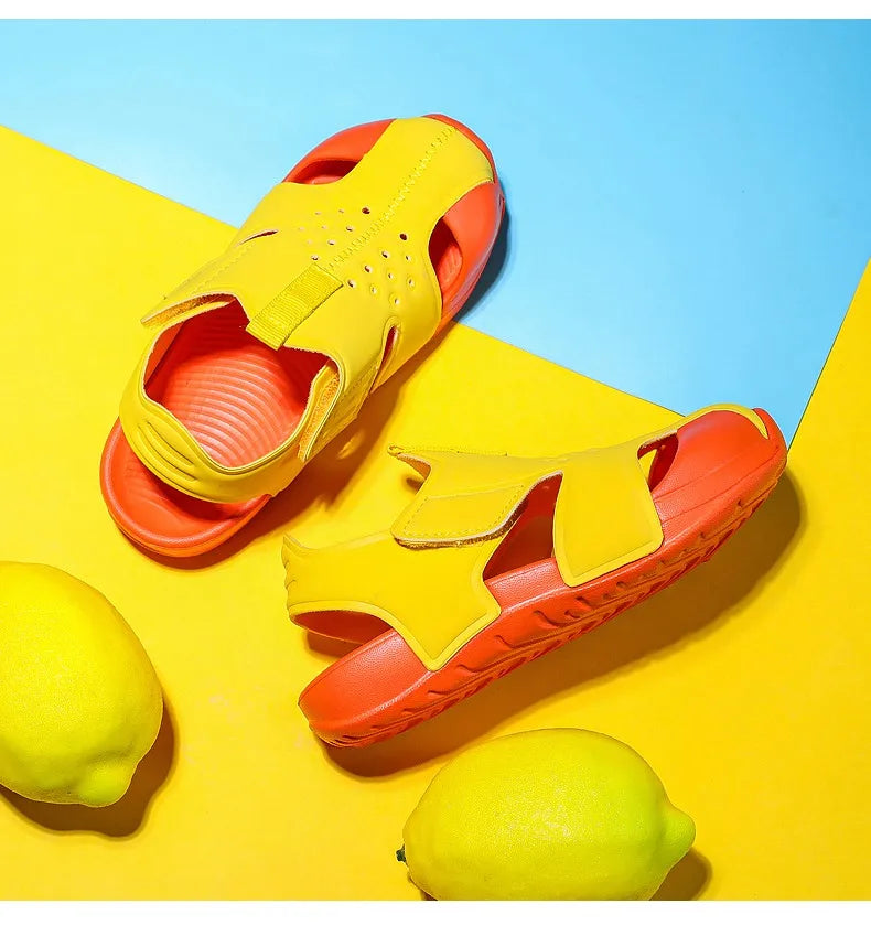 Kids Summer Candy Sandals – Breathable Mesh Sport Shoes