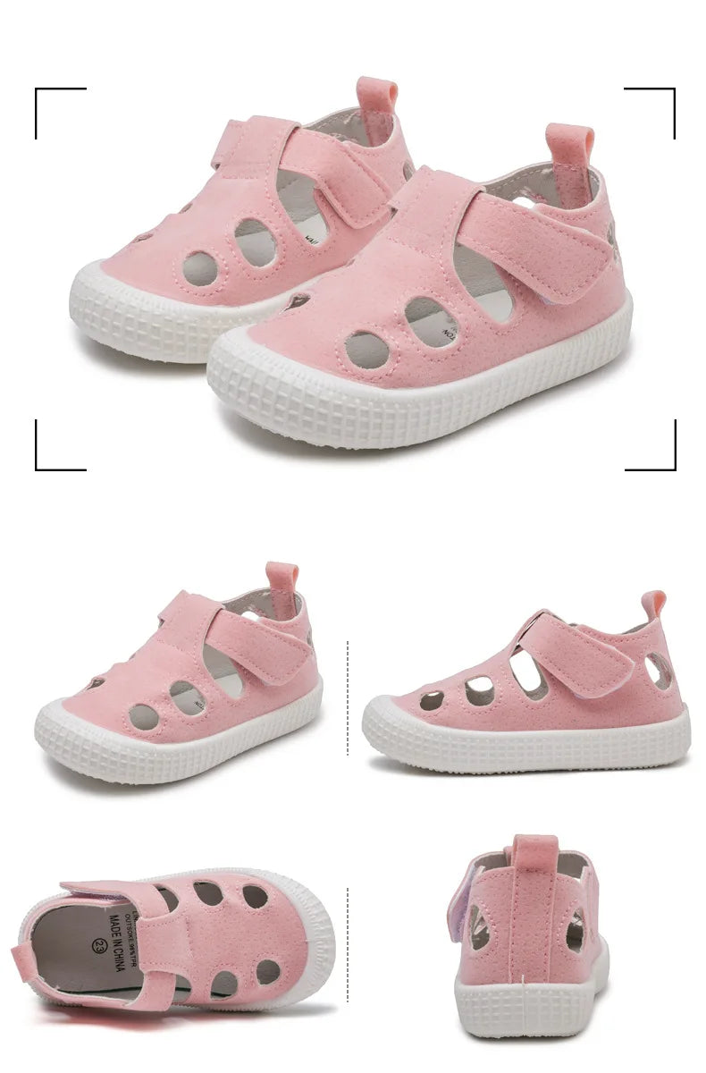 Kids’ Half Sandals – Soft, Breathable Summer Shoes