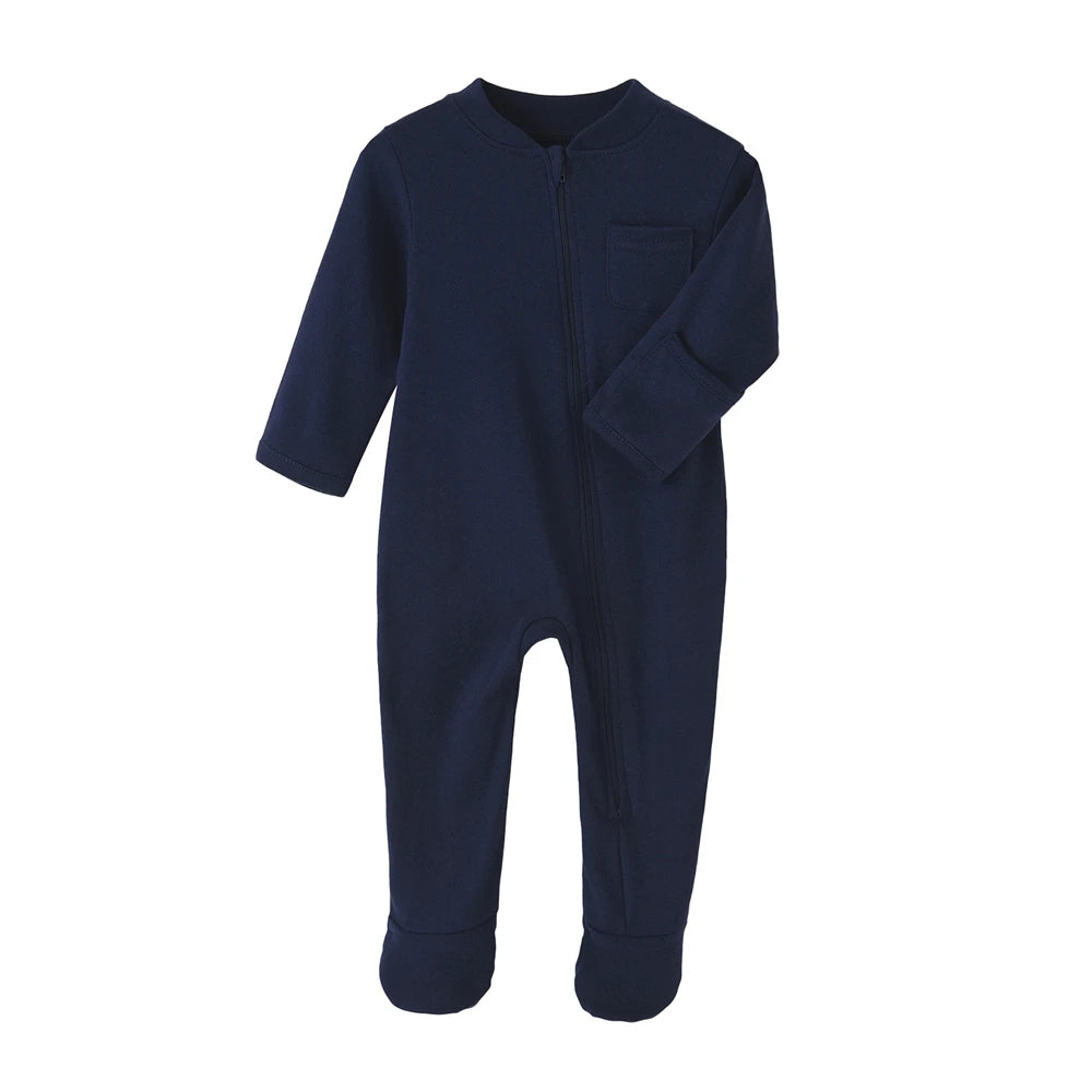 Infant Cotton Romper, Footed, Boys & Girls
