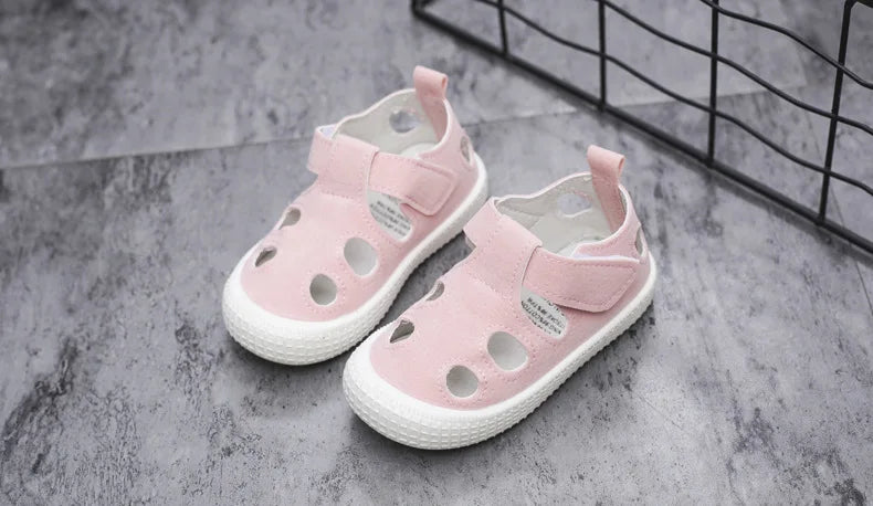 Kids’ Half Sandals – Soft, Breathable Summer Shoes