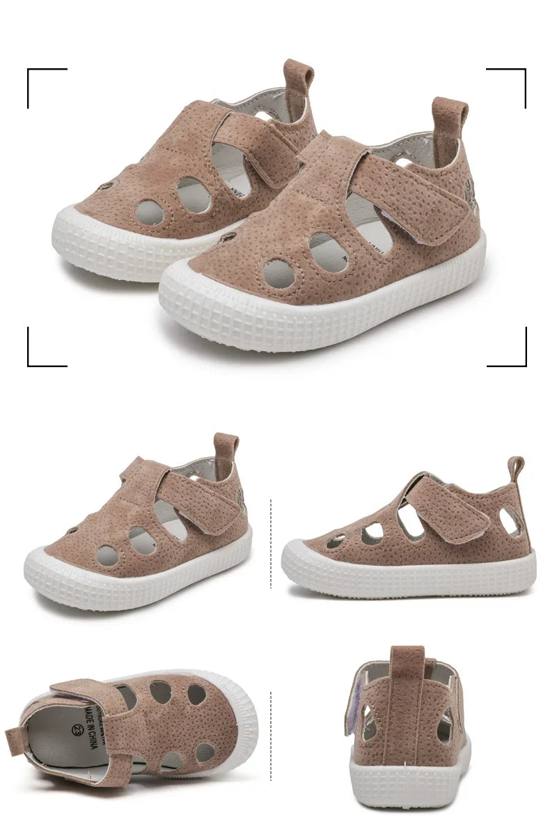 Kids’ Half Sandals – Soft, Breathable Summer Shoes