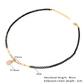 Vintage Natural Stone Crystal Necklace Women