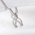 Wishbone Pendant Necklace