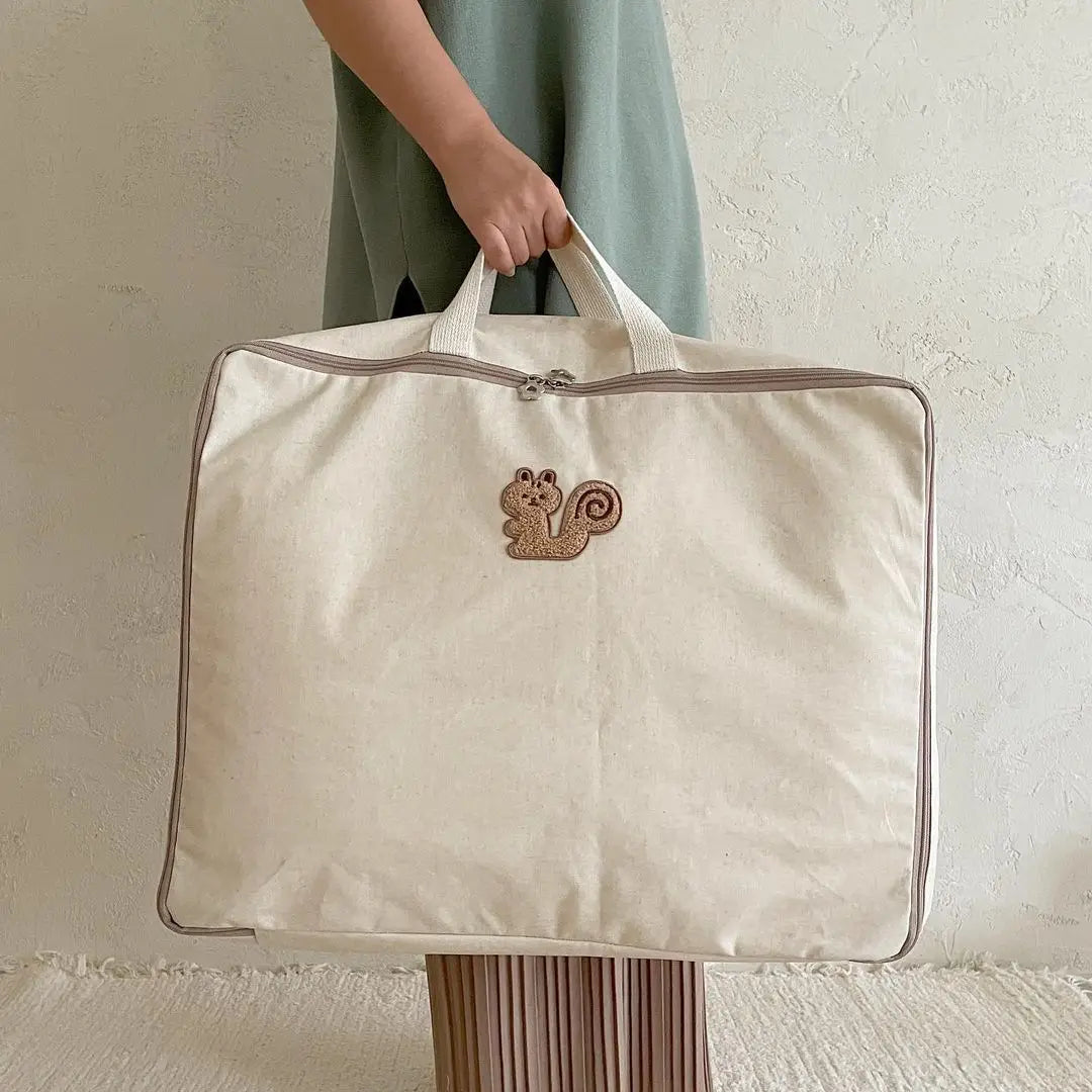 Large Canvas Mommy Bag – Moisture-Proof Baby Storage & Travel Organizer