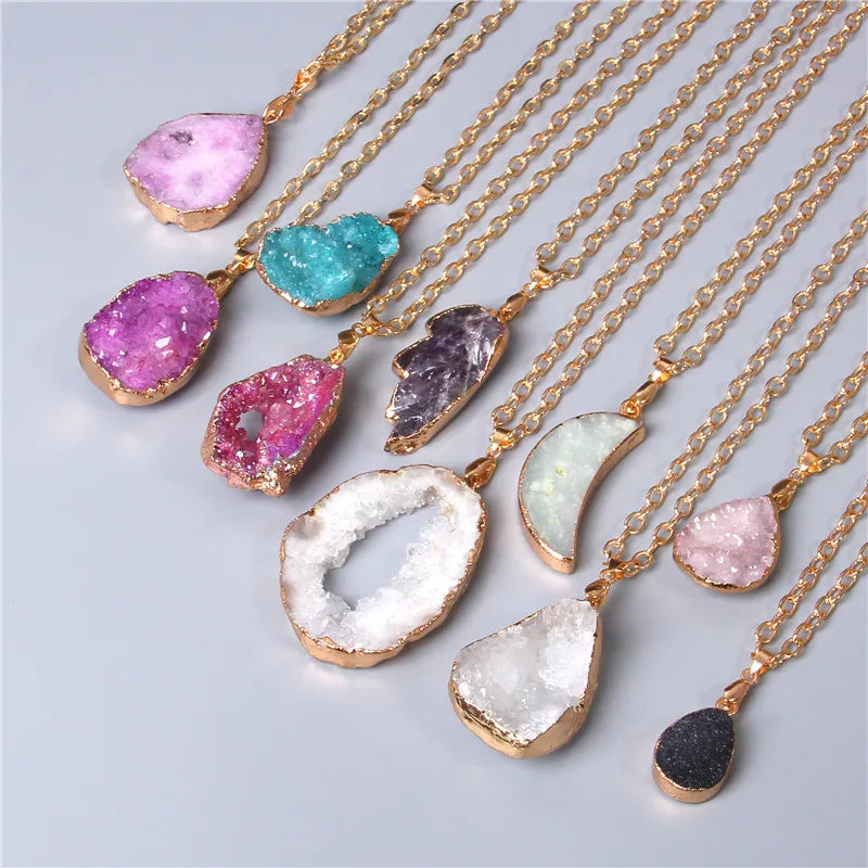 Metal Chain Healing Energy Necklace For