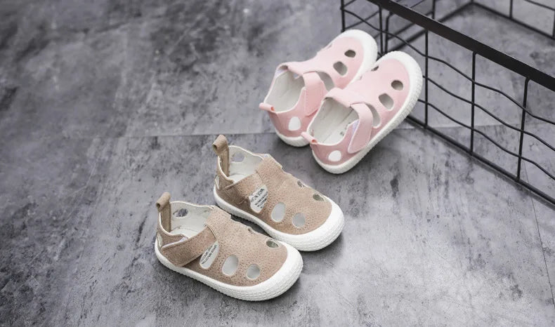 Kids’ Half Sandals – Soft, Breathable Summer Shoes