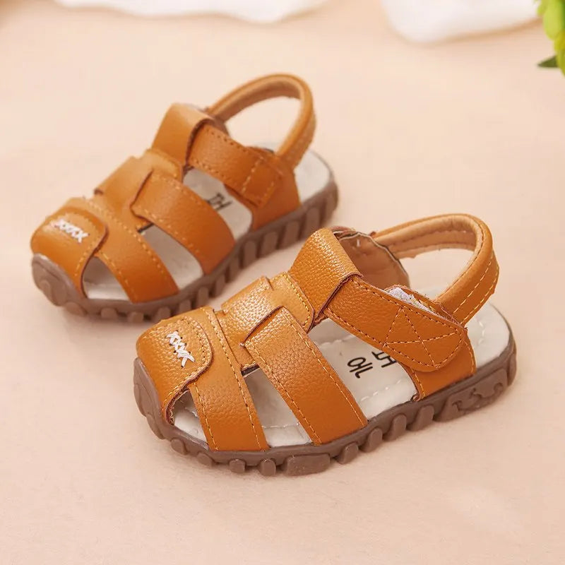 Kids’ Summer Beach Sandals – Soft, Non-Slip Closed Toe