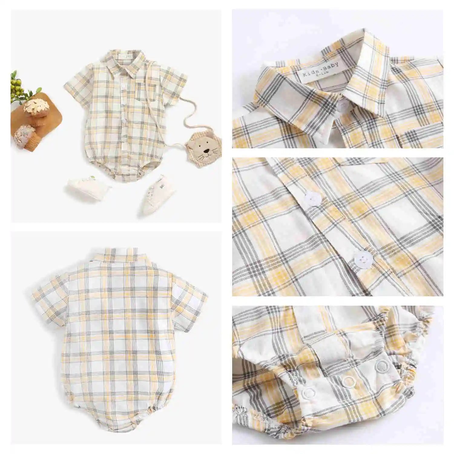 Newborn Boy Summer Bodysuit