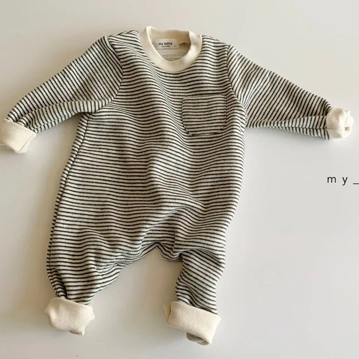 Baby Boys & Girls Jumpsuit, Striped Romper Outfit