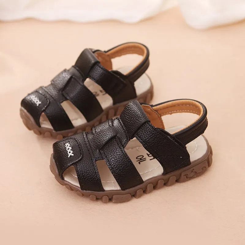 Kids’ Summer Beach Sandals – Soft, Non-Slip Closed Toe