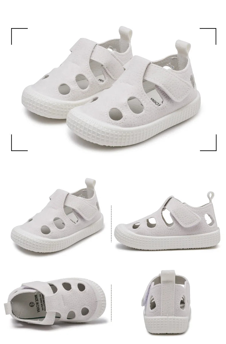 Kids’ Half Sandals – Soft, Breathable Summer Shoes