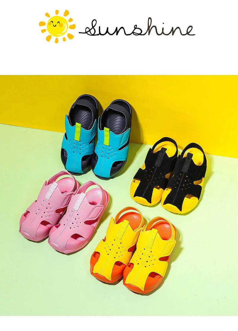 Kids Summer Candy Sandals – Breathable Mesh Sport Shoes