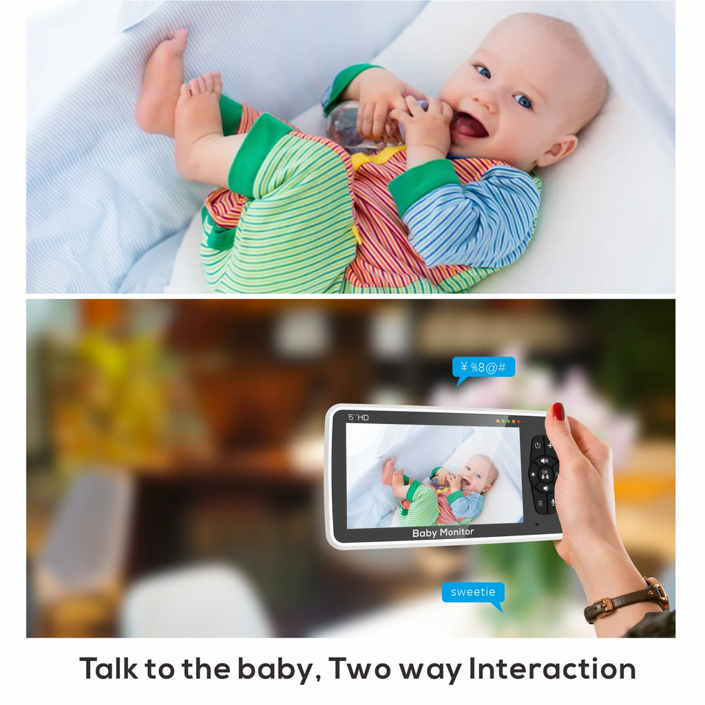 5" Baby Monitor – 1000ft Range, Audio & Video