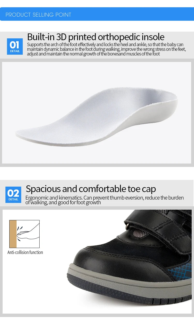 Kids Ankle Boots – Orthopedic Sneakers with Arch Support