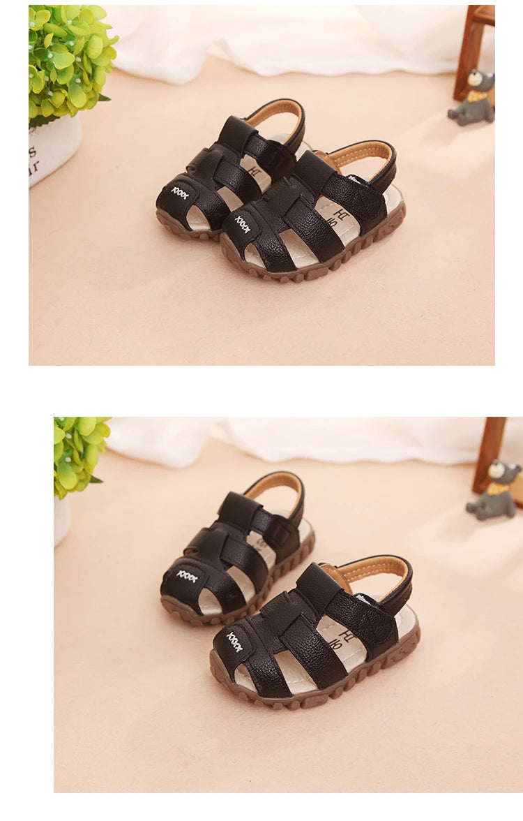 Kids’ Summer Beach Sandals – Soft, Non-Slip Closed Toe