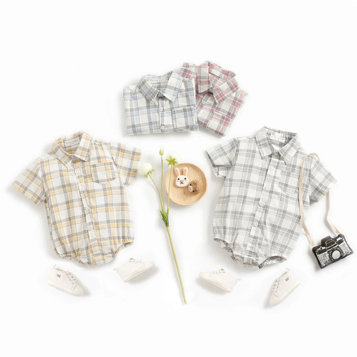 Newborn Boy Summer Bodysuit
