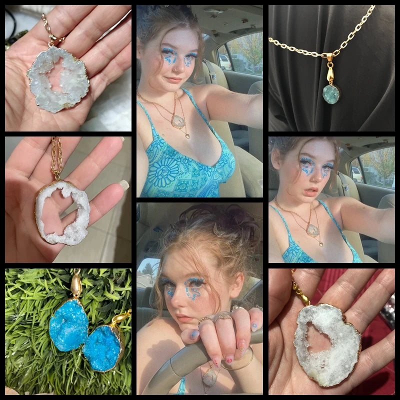 Metal Chain Healing Energy Necklace For