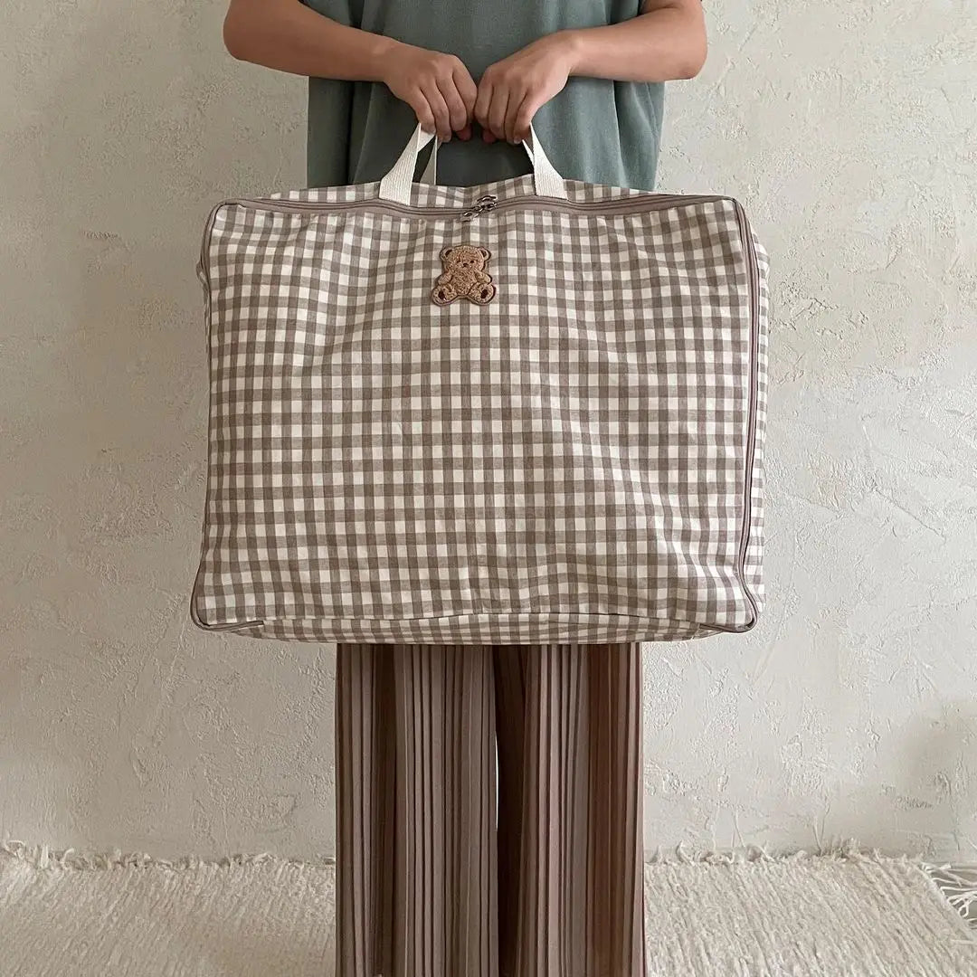 Large Canvas Mommy Bag – Moisture-Proof Baby Storage & Travel Organizer