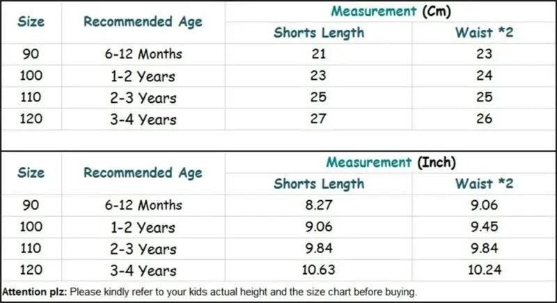Toddler Beach Short Pants 0-4 Years