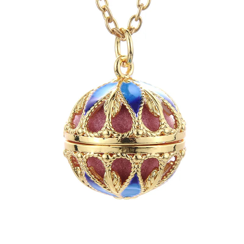 Luxury Golden Aromatherapy Necklaces wonderful oil