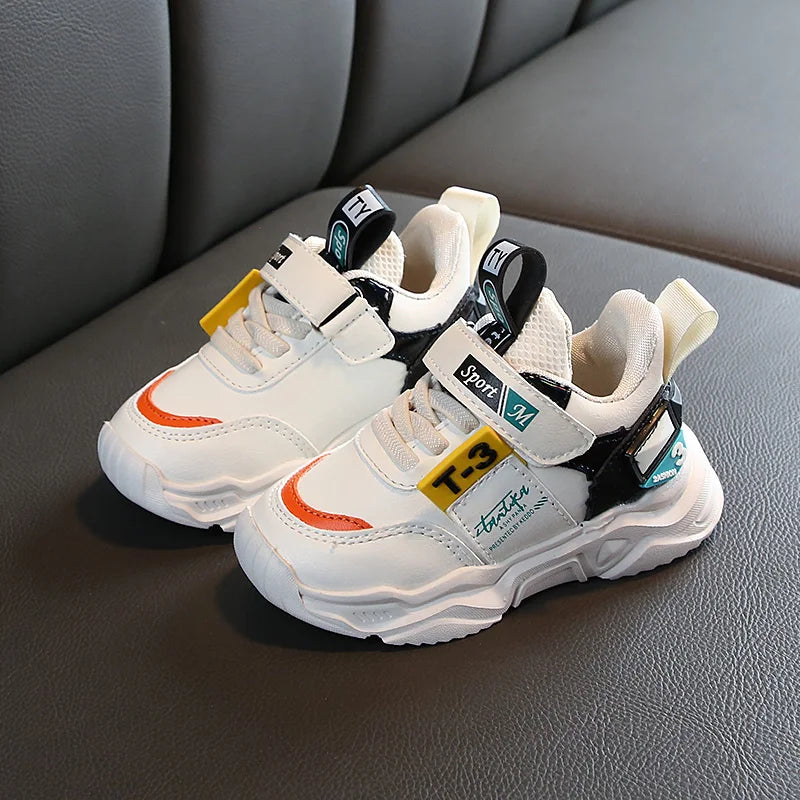 Baby Artificial Leather Sneakers – Autumn/Winter Toddler Sports Shoes