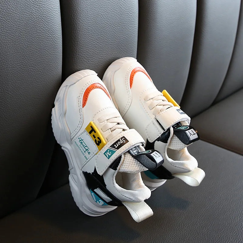 Baby Artificial Leather Sneakers – Autumn/Winter Toddler Sports Shoes