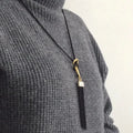 Trendy Black Female Pendant Necklace