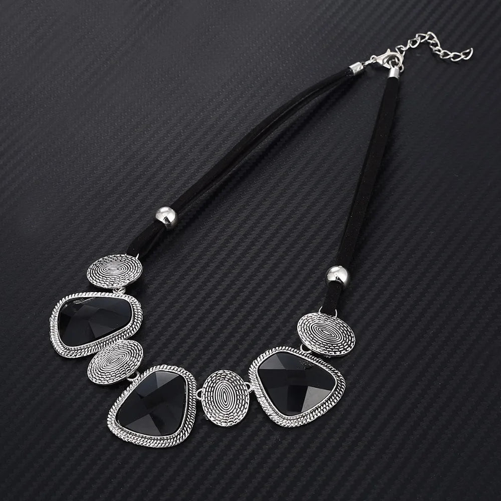 Kymyad Vintage Choker Statement Necklace Women