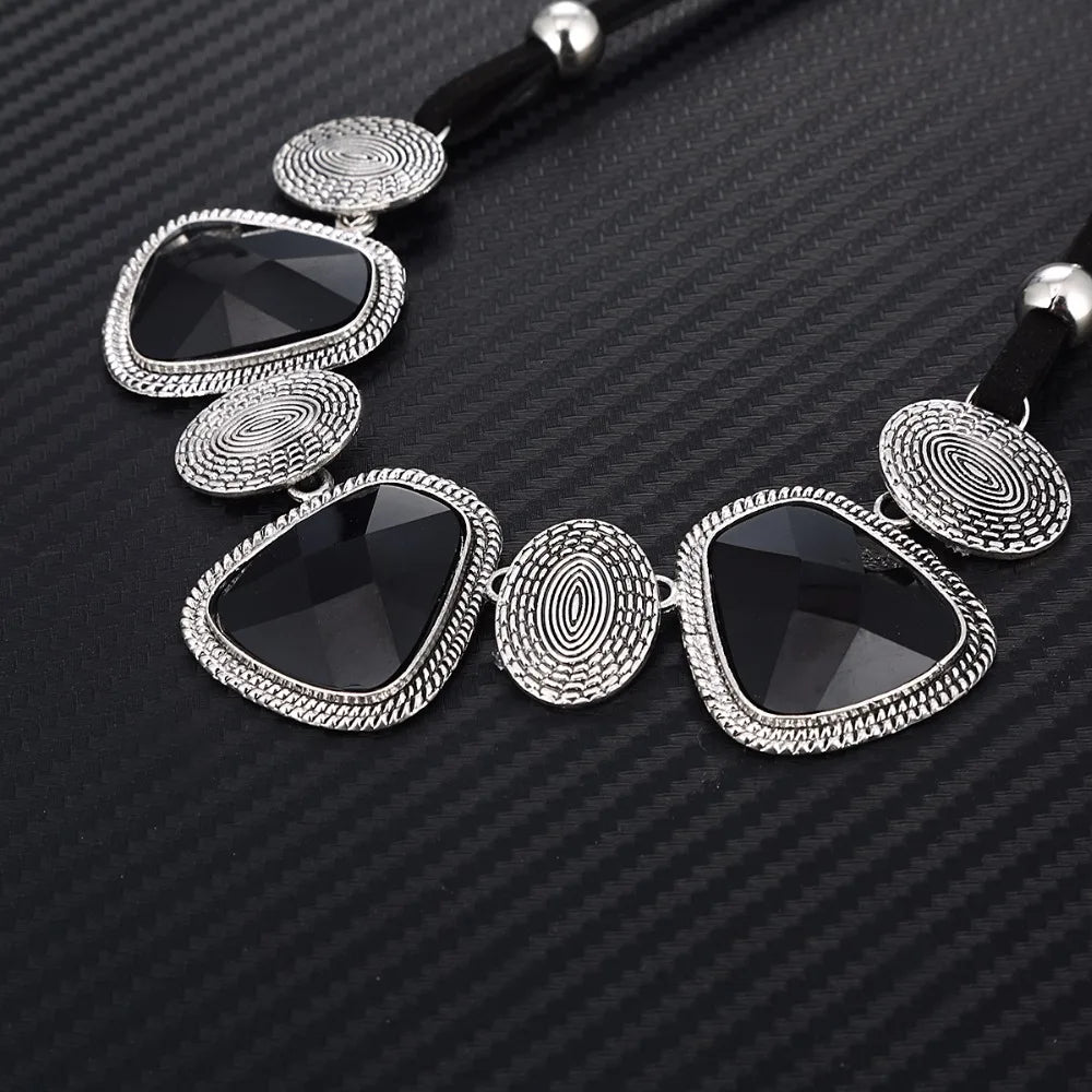 Kymyad Vintage Choker Statement Necklace Women