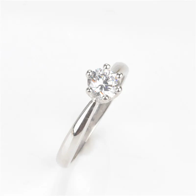 Cc Silver Zirconia Round Ring