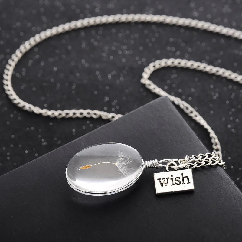 Crystal Glass Ball Pendant Natural
