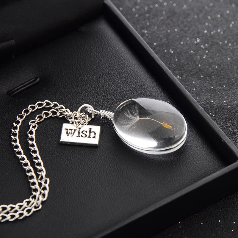 Crystal Glass Ball Pendant Natural