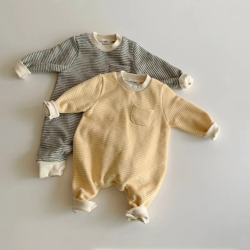 Baby Boys & Girls Jumpsuit, Striped Romper Outfit