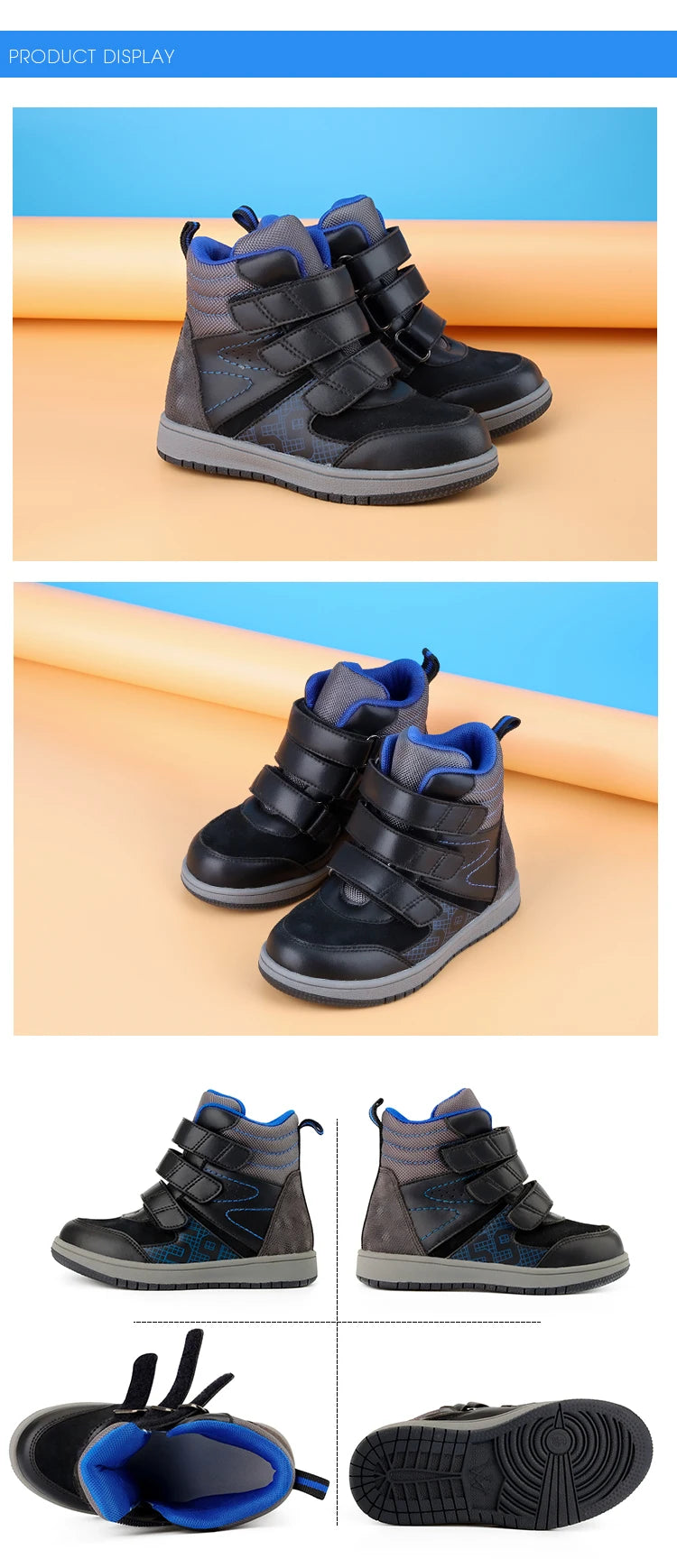 Kids Ankle Boots – Orthopedic Sneakers with Arch Support