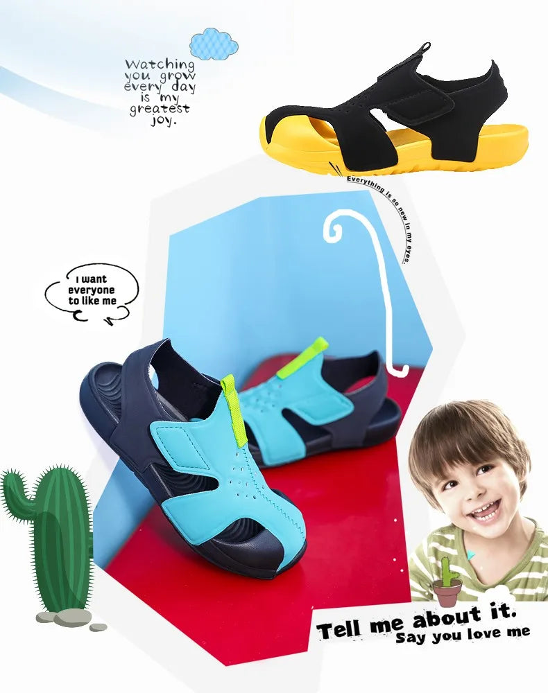 Kids Summer Candy Sandals – Breathable Mesh Sport Shoes