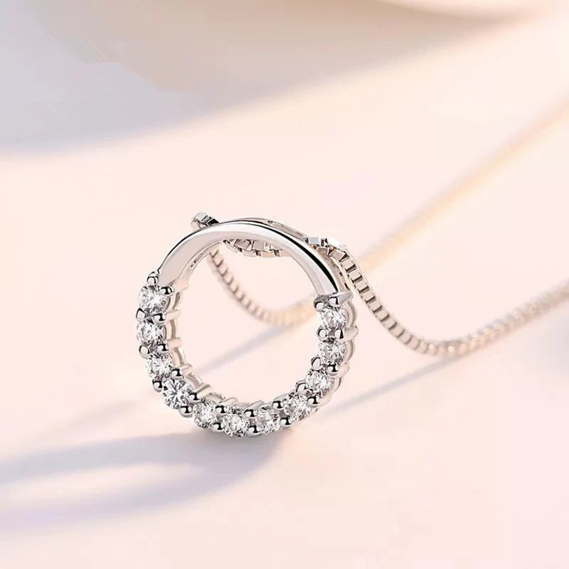 Sterling Silver Circle Necklace