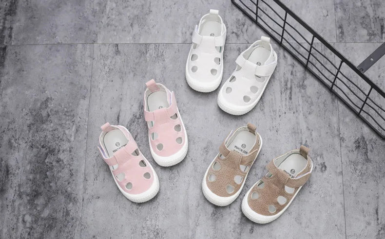 Kids’ Half Sandals – Soft, Breathable Summer Shoes