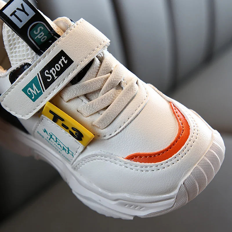 Baby Artificial Leather Sneakers – Autumn/Winter Toddler Sports Shoes