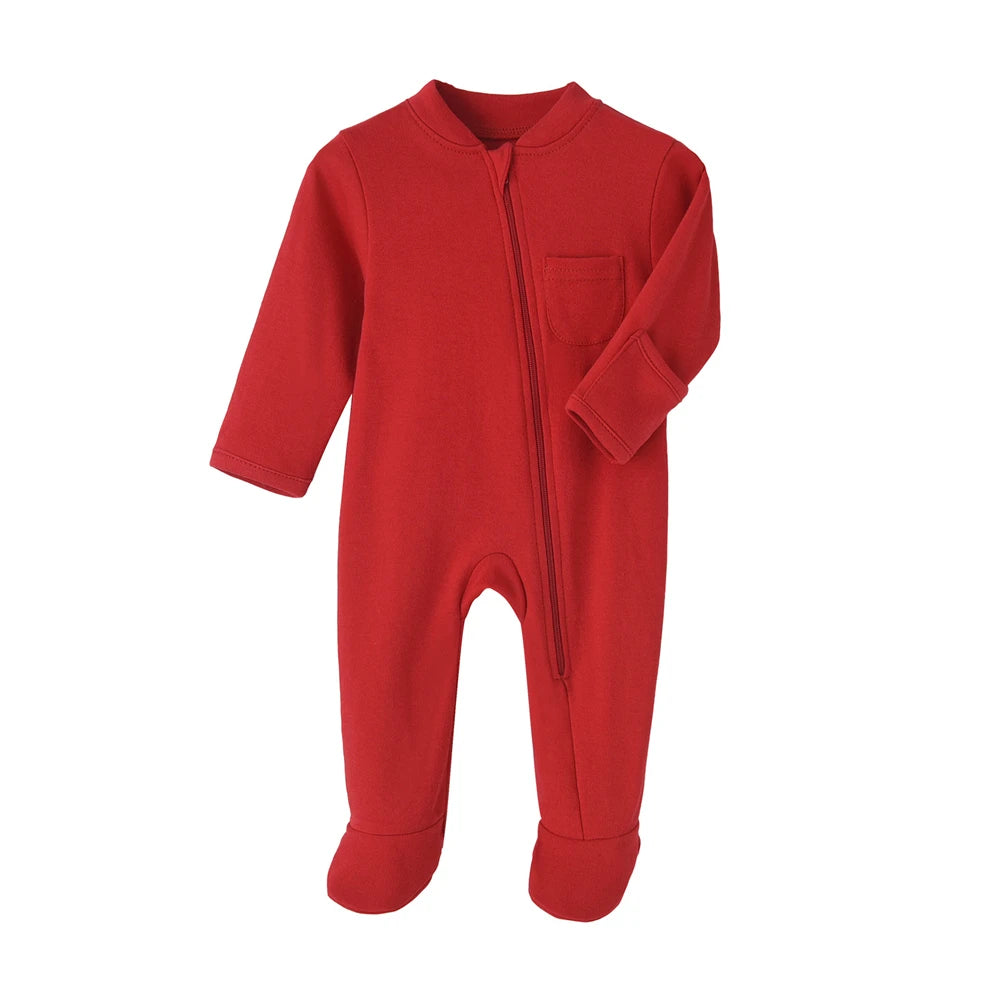 Infant Cotton Romper, Footed, Boys & Girls
