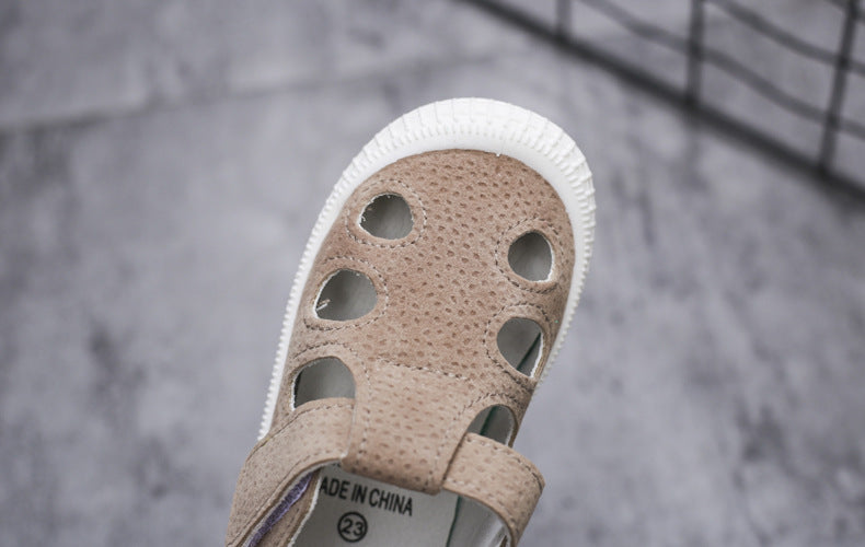 Kids’ Half Sandals – Soft, Breathable Summer Shoes