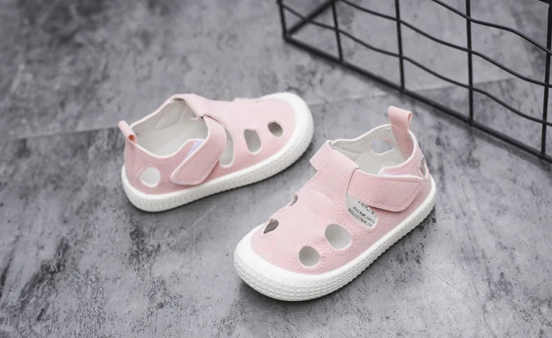 Kids’ Half Sandals – Soft, Breathable Summer Shoes