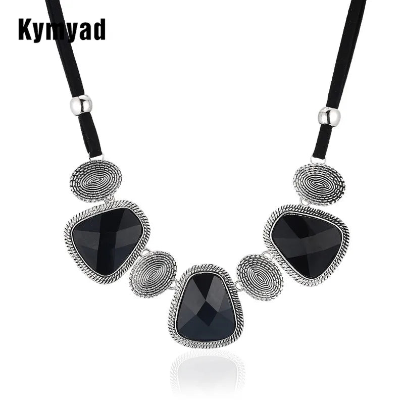 Kymyad Vintage Choker Statement Necklace Women