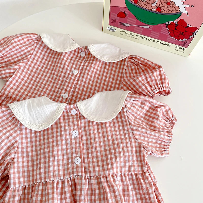 Short Sleeve One-piece Romper